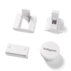 BABYONO Zámky bezpečnostné magnetické biele