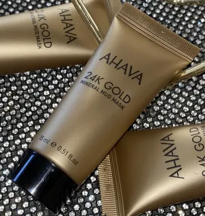 AHAVA Liftingová bahenná maska s 24K Zlatom Obsah: 15ml