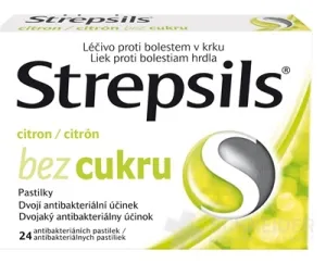 STREPSILS Citrón bez cukru 24 pastiliek