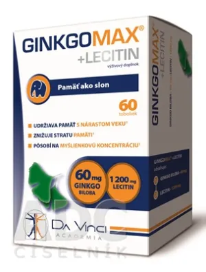 GinkgoMax+Lecitin Da Vinci 60 tob.