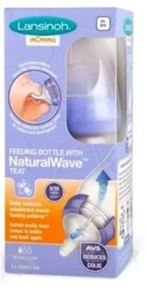 LANSINOH Dojčenská fľaša s NaturalWave cumľom