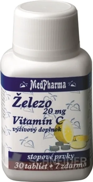 MedPharma ŽELEZO 20MG + Vit. C