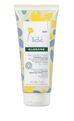 Klorane Bebe jemný penivý gél na telo a vlasy 200ml