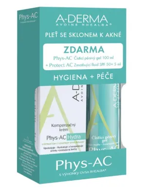 A-Derma Phys-AC Hydra 40ml + čistiaci gél 100ml
