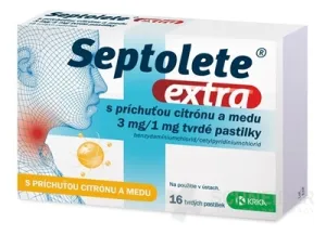 Septolete® extra s príchuťou citrónu a medu pas ord 16x3 mg/1 mg*