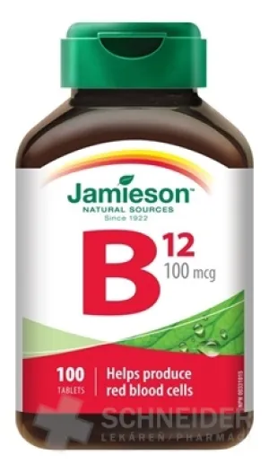 JAMIESON VITAMÍN B12 METYLKOBALAMÍN 100 µg