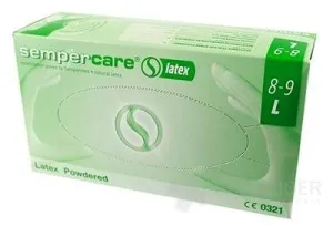 SEMPERCARE Vyšetrovacie rukavice latex