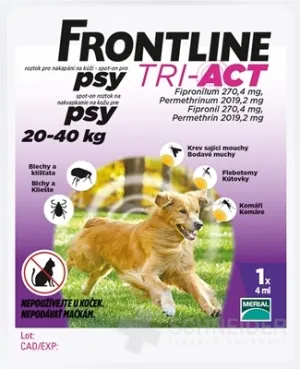 FRONTLINE TRI-ACT Spot-On pre psy L