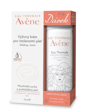 Avene Výživný krém pre intolerantnú pleť 50ml + termálna voda v spreji 50ml