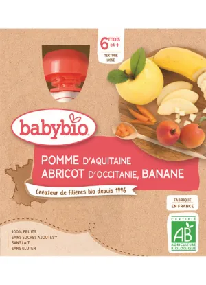 BabyBIO Jablko marhuľa banán