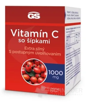 GS Vitamín C 1000 mg so šípkami