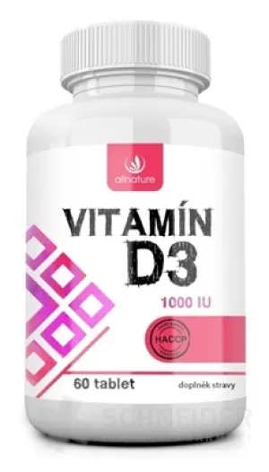 Allnature VITAMÍN D3 1000 IU