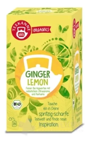 TEEKANNE ORGANICS BIO GINGER LEMON