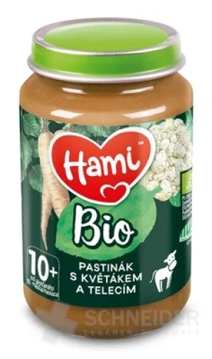 Hami príkrm BIO Paštrnák s karfiolom a teľacím