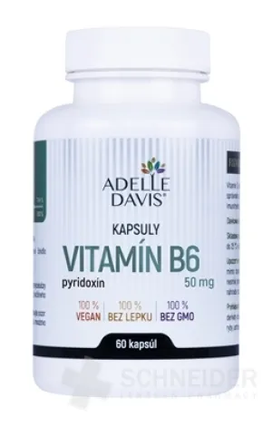 ADELLE DAVIS VITAMÍN B6, pyridoxín 50 mg