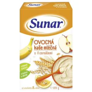 Sunar OVOCNÁ KAŠA mliečna s 8 cereáliami