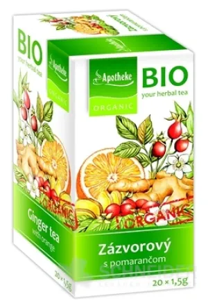 APOTHEKE BIO SELECTION ZÁZVOROVÝ ČAJ S POMARANČOM