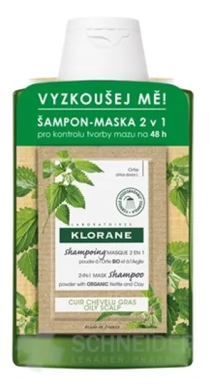 KLORANE SHAMPOOING à l'Ortie BIO Akcia