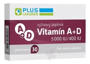 PLUS LEKÁREŇ Vitamín A+D 5000 IU/400 IU