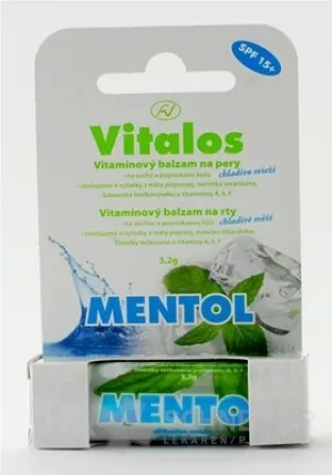 VITALOS Balzam na pery mentol SPF 15