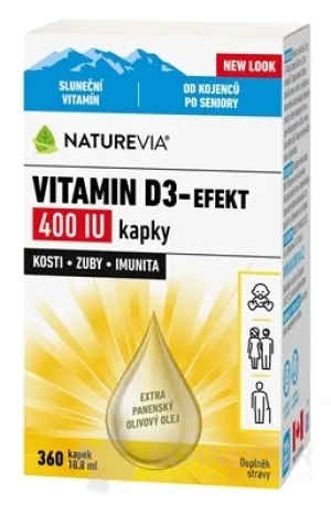 SWISS NATUREVIA VITAMÍN D3-EFEKT 400 I.U.
