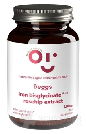 Beggs IRON bisglycinate 20 mg + ROSEHIP extract