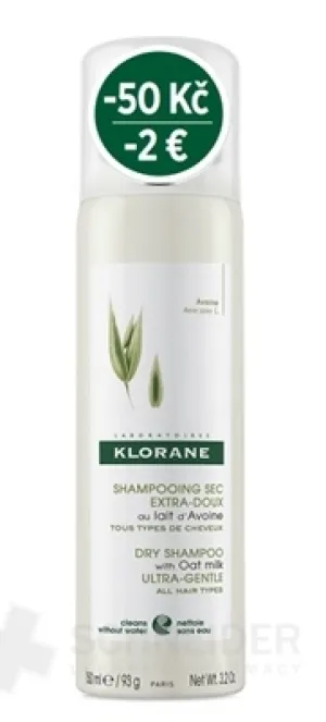 KLORANE SHAMPOOING SEC au Lait d'Avoine (zľava)
