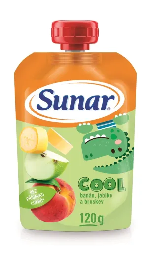 Sunar COOL ovocie Broskyňa, Banán, Jablko