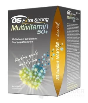 GS Extra Strong Multivitamin 50+ tbl. 90+30 darček 2021