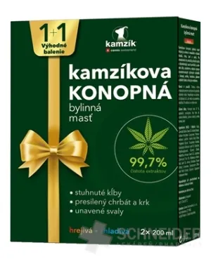 Cemio Kamzíkova konopná masť hrejivá + chladivá SK