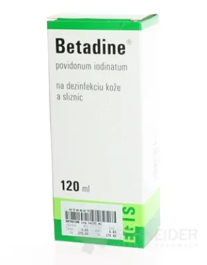 Betadine dezinfekčný roztok 100 mg/ml