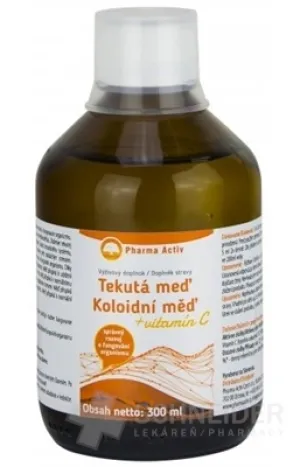 Pharma Activ Tekutá meď + vitamín C
