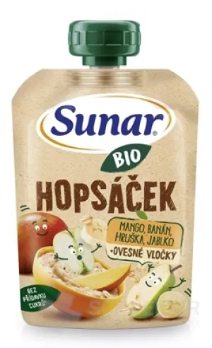 Sunar BIO HOPSÁČEK Mango, banán, hruška, jablko