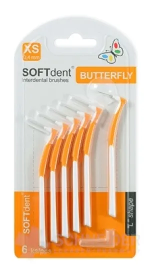 Medzizubné kefky SOFTdent Butterfly XS 0,4 mm