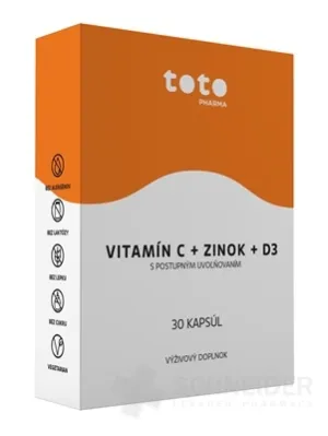 TOTO VITAMÍN C + ZINOK + D3