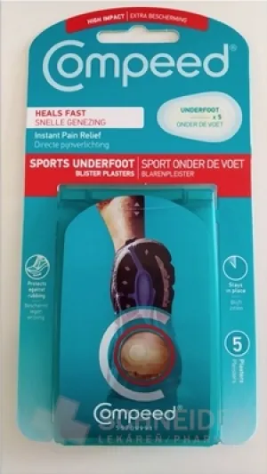 Compeed NÁPLASŤ ŠPORT na pľuzgiere na chodidlách