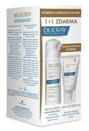 Ducray Melascreen Intenzívna depigmentačná starostlivosť 30ml + Melascreen Výživný krém SPF 50+ 40ml