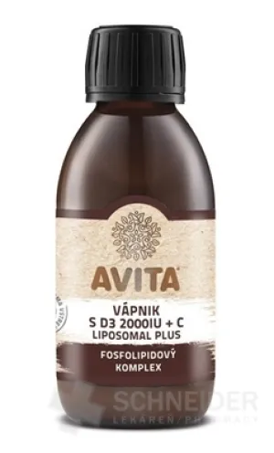 AVITA VÁPNÍK S D3 2000 IU+C LIPOSOMAL PLUS