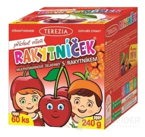 RAKYTNÍČEK  multivitamínové želatínky s rakytníkom