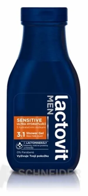 Lactovit MEN SENSITIVE 3v1 Sprchový gél