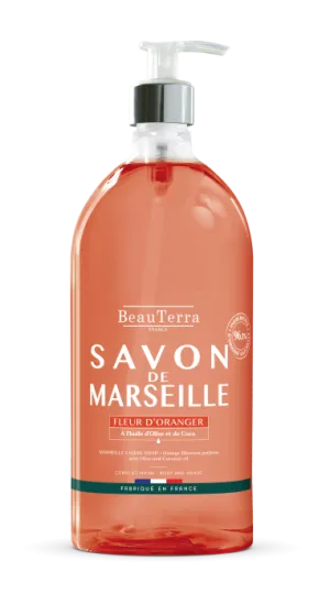 BeauTerra  - tradičné tekuté marseillské mydlo -pomarančový kvet
