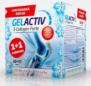 GelActiv 3-Collagen Forte 60 cps. - 1+1 darčekové balenie