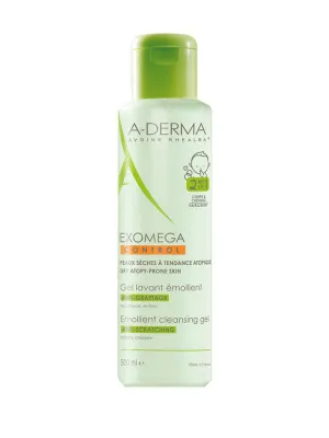 A-Derma Exomega Control Zvláčňujúcí umývací gél 2v1 500ml