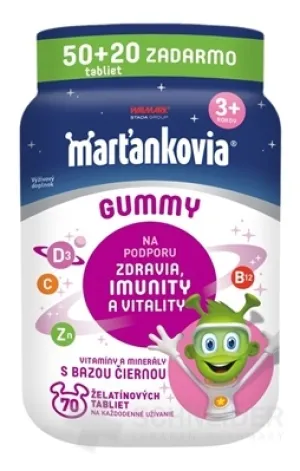 WALMARK Marťankovia GUMMY s Bazou čiernou