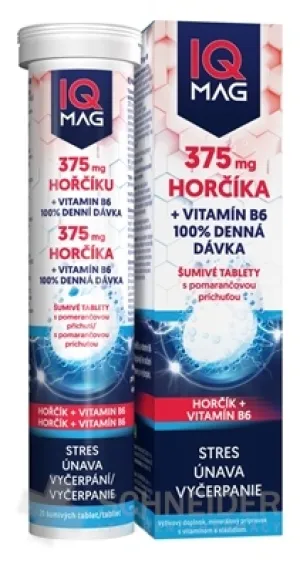 IQ MAG HORČÍK 375 mg + Vitamín B6