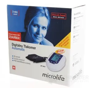 Tlakomer Microlife BP 3AG1 IHB s AD zeleny+MT 3001