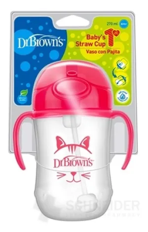 Dr.BROWN´S HRNČEK SO SLAMKOU 270 ml