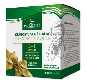 Priessnitz Starostlivosť o kĺby, Kolagény+Boswéllia 90+30 tbl. zadarmo
