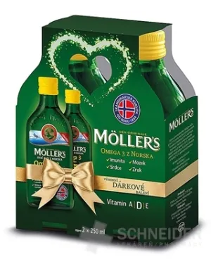 MOLLER´S Omega 3 RYBÍ OLEJ Citrónová príchuť