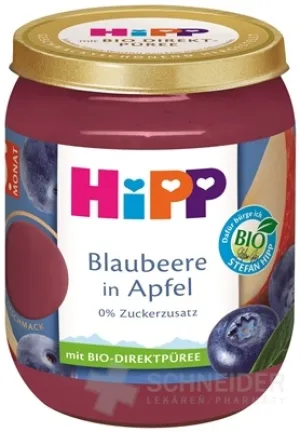 HiPP Príkrm BIO Jablko a čučoriedky